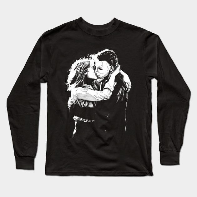 LOVE - Michael Myers and Laurie Strode Long Sleeve T-Shirt by mrwhelan